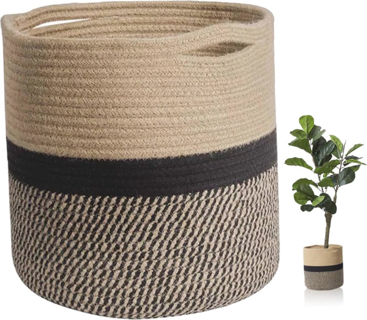 Goedkoopste Katoenen Touw Opbergmand voor Vuile Was en Organisatie