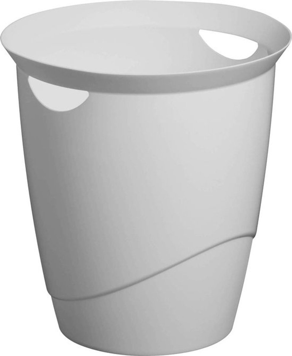 Durable 776010 Prullenbak 16 l (Ø x h) 315 mm x 330 mm Kunststof Grijs 1 stuk(s)