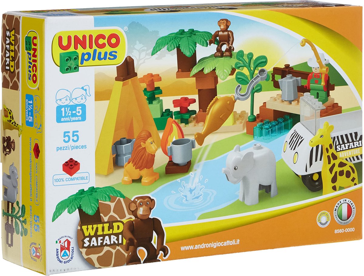 Unico Bouwset Safari 55-delig
