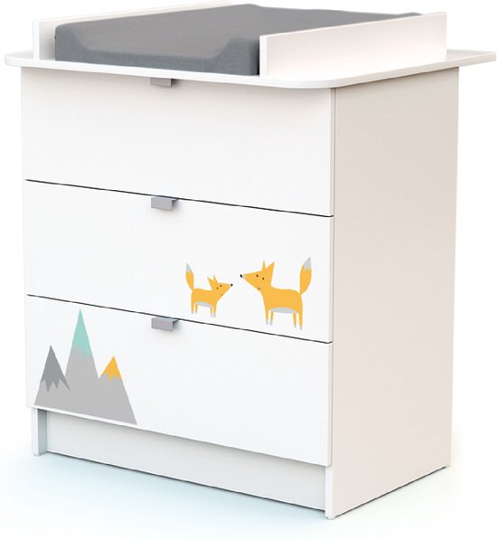 Modernes Sideboard mit 4 Türen und 3 Schubladen, Sideboard für