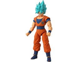 Bandai - Dragon Ball Super - Dragon Stars 17 cm Actiefiguur - Blauw Goku - Officieel gelicenseerde Dragon Ball - Blauw Goku Super Saiyan Actiefiguur - Kinderspeelgoed 4+ - 36780