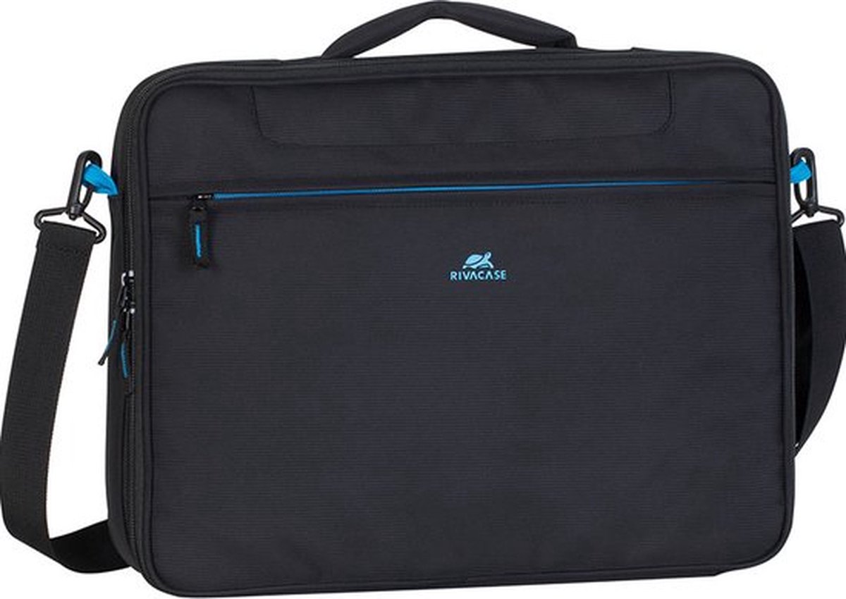 RivaCase 8087 - Laptoptas - Schoudertas - Clamshell - 16 inch- Zwart