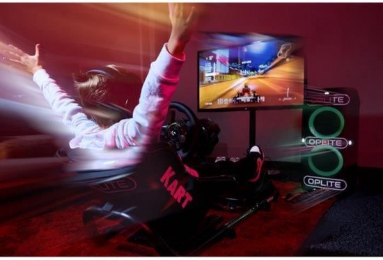 Oplite - NitroKart - Racing Simulator Stand - Zwart — afbeelding 2