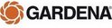 GARDENA logo met oranje cirkelvormig symbool.