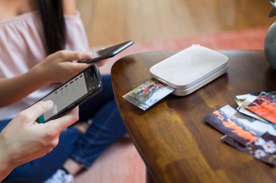 HP Sprocket New Edition - Mobiele Fotoprinter - Luna Pearl