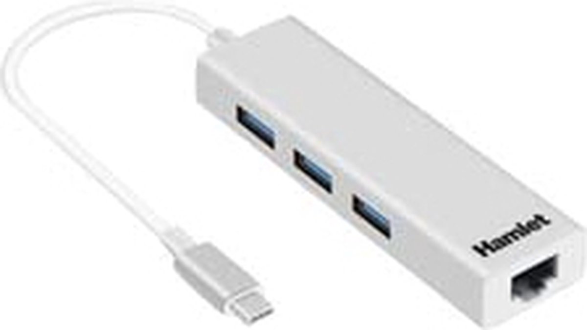Hamlet XHUB331TCL laptop dock & poortreplicator USB 3.2 Gen 1 (3.1 Gen 1) Type-C Wit