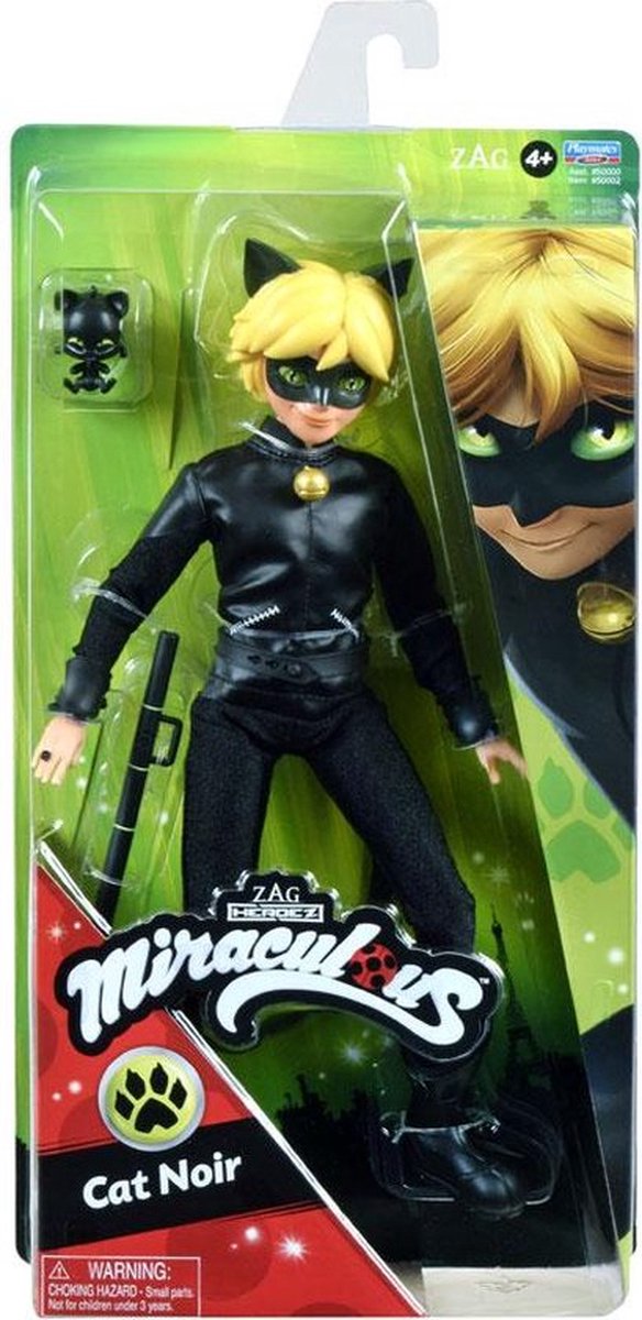 Bandai - Miraculous Ladybug - Fashion Doll 26 cm - Black Cat - Officieel gelicentieerde Miraculous - Black Cat Gelede pop - Speelgoed voor kinderen van 4 jaar + - P50002 — afbeelding 2