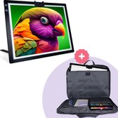Crafts&Co Planche à dessin A3 rechargeable - Offre combinée avec sac de transport - Adultes Hobby et créatifs - Dessin