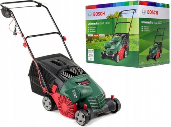 Bosch UniversalVerticut 1100 Verticuteermachine - op snoer - 1100 W - 32 cm maaibreedte - Met 50 liter opvangbak