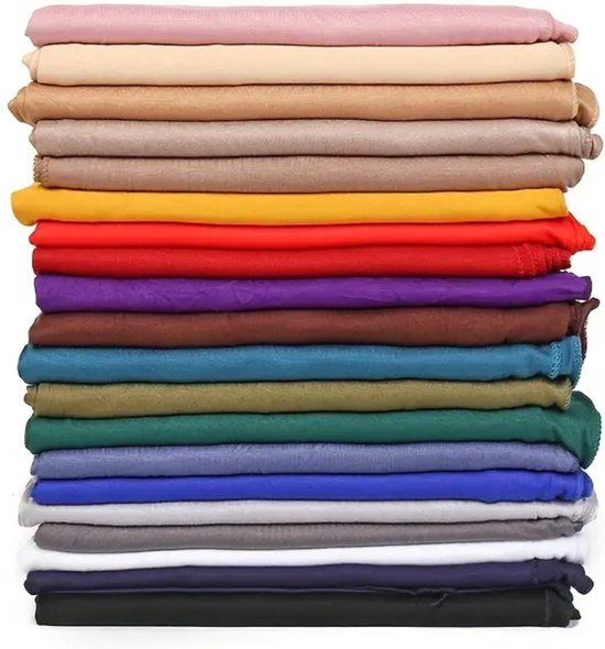 Foulard Nivard - Hijab - Femmes - Abaya - Écharpe - Vêtements islamiques - Vêtements musulmans - Alhamdulillah - Wit