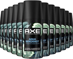 AXE Fine Fragrance Collection Premium Deodorant Bodyspray - Aqua Bergamot - 12 x 35 ml - Voordeelverpakking