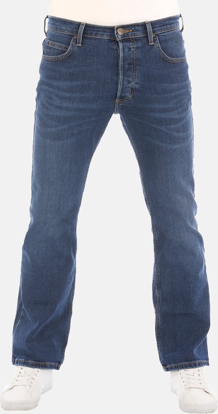 Lee Heren Jeans Broeken Denver bootcut Fit Blauw Volwassenen Denim Jeansbroek