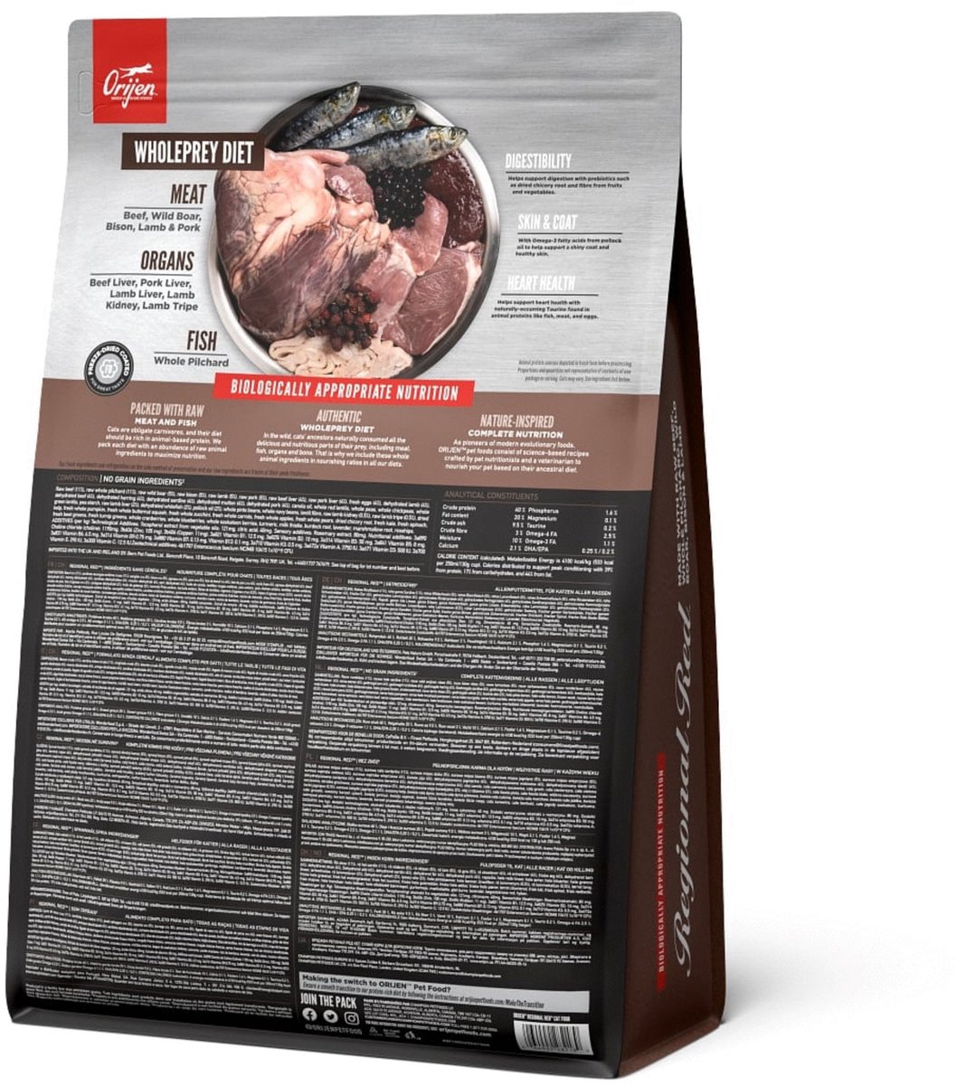 Orijen Regional Red - Premium Kattenvoer thumbnail 3