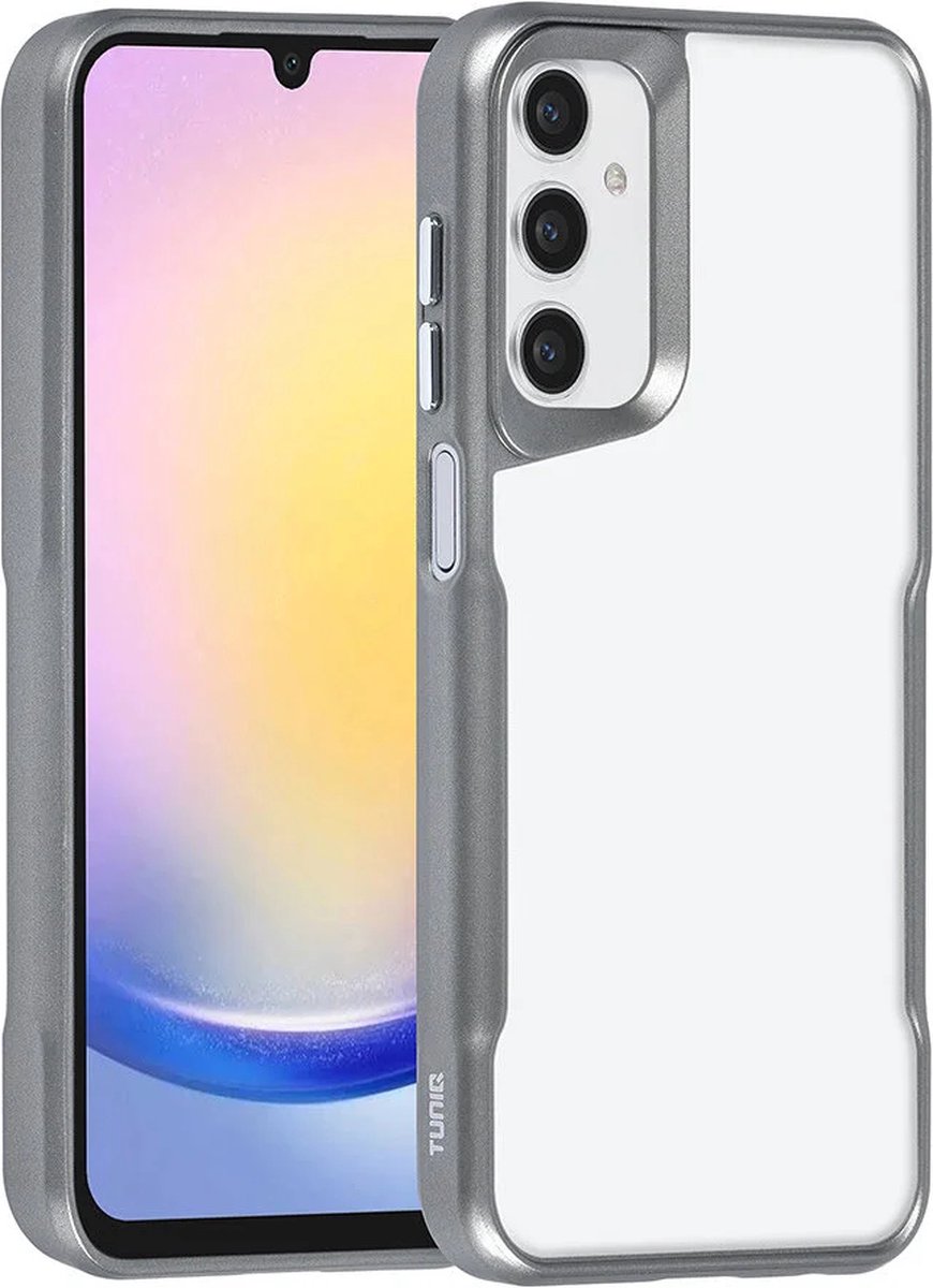 Combat-X Hoesje Geschikt voor: Samsung Galaxy A15 - Backcover - Zilver