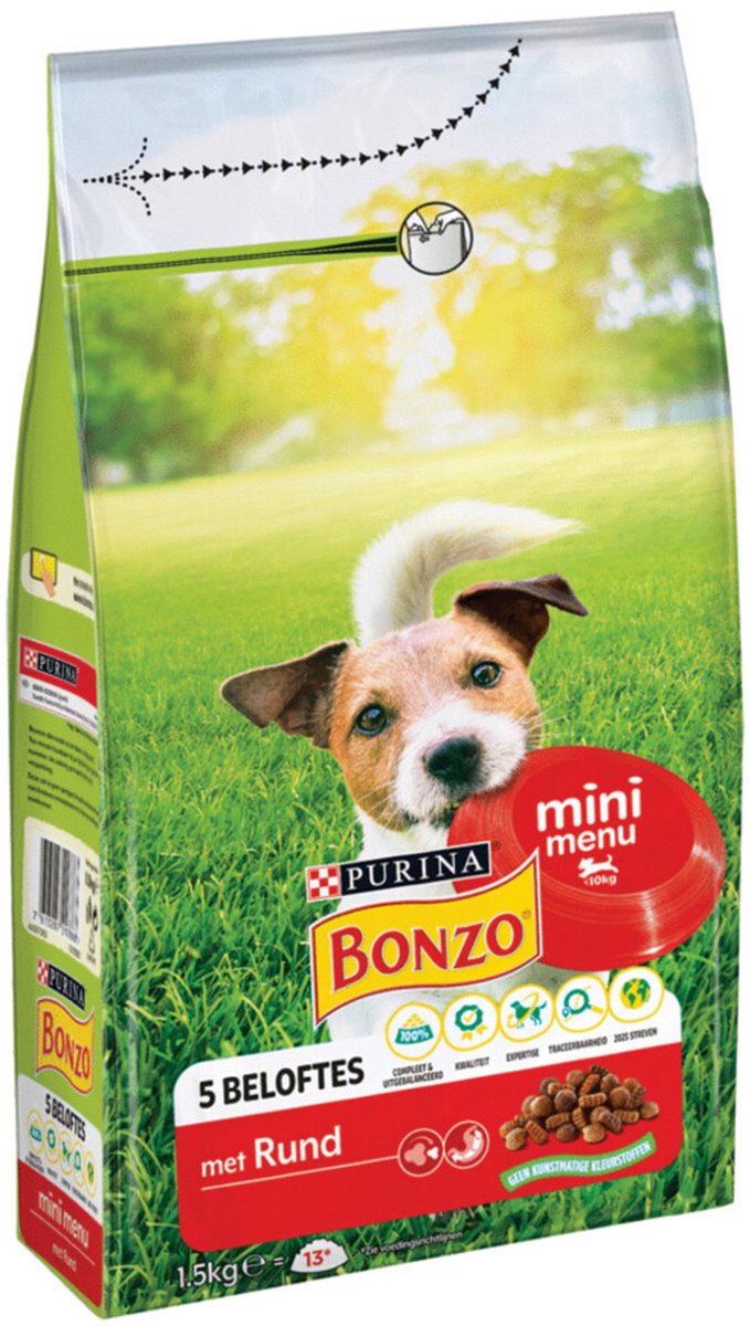 Bonzo Mini Menu - Hondenvoer - Rund 1.5 kg