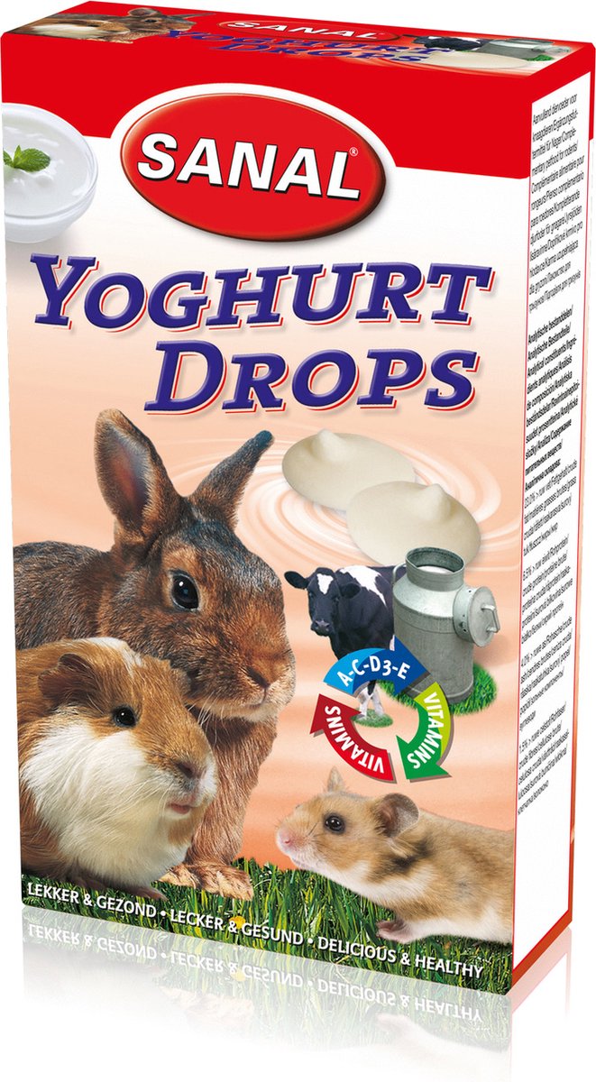 Sanal yoghurtdrops knaagdier 45gr