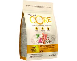 Wellness Core Grain Free Cat Sterilised Kip&Kalkoen - Kattenvoer - 300 g