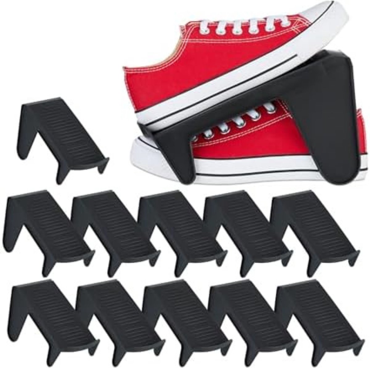 Solacis Schoenen Opbergsysteem - Schoenen Organizer - Schoenenbox - Schoenen Opbergen - Must Have In Huis! Zwart