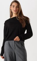 Minus Msmekira Solid Knit Pullover Truien & vesten Dames - Sweater - Hoodie - Vest- Zwart - Maat XXL
