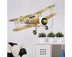 Leger vliegtuig muursticker