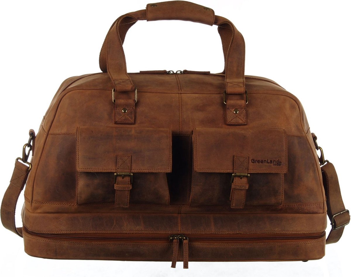 GreenLand Nature Leren Reistas Montenegro Travelbag Brown Bruine