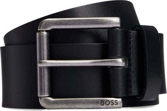 BOSS Cuir Ceinture Joris Sz40 Leather Belt W95 Black Noir