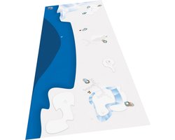 BrickDoo's BrickMaps 32437004 Arctic Exploration - Wegplaat speelmat geschikt voor LEGO Poolonderzoek - Formaat gelijk aan 3x7 bouwplaat