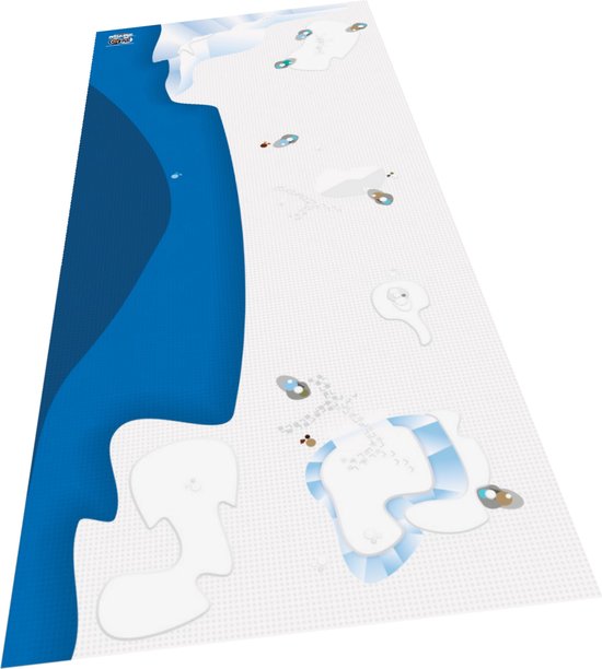 BrickDoo's BrickMaps 32437004 Arctic Exploration - Wegplaat speelmat geschikt voor LEGO Poolonderzoek - Formaat gelijk aan 3x7 bouwplaat