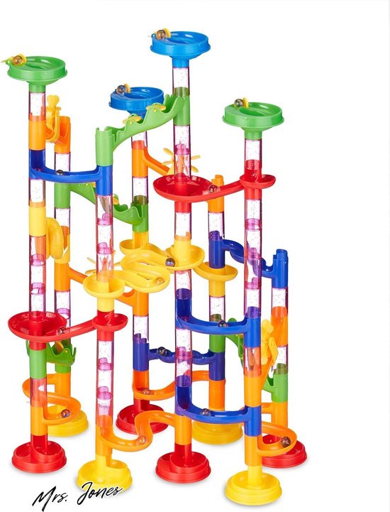 Mrs. Jones Knikkerbaan 120 Delen Starter Set - Leuk Voor Kinderen Vanaf 3 Jaar - Gekleurd .
