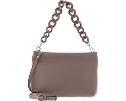 GIANNI CHIARINI Leren Schoudertas Avondtas Brenda Crossbody Bag New Canapa Beige