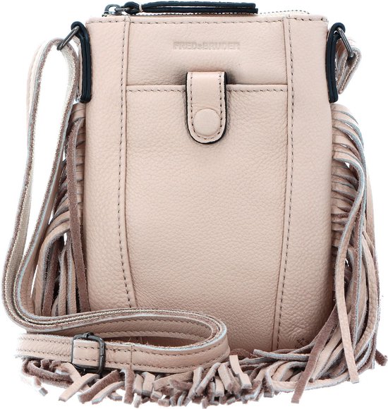 FREDsBRUDER Cuir Sac à épaule bandoulière Sac à épaule Fringes Collection Malila Bag Cream Beige