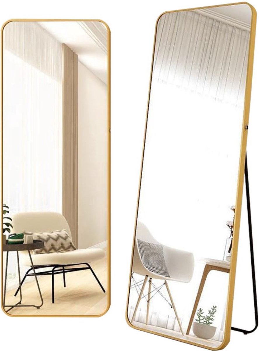 ApexArte® Passpiegel Staand - Slaapkamer Spiegel - Wandspiegel
