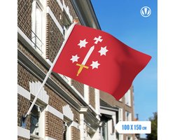 Vlag Haarlem 100x150cm