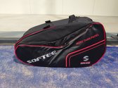SOFTEE padel racketbag - 6rackets - zwart/rood