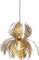 QAZQA botanica - Landelijke Hanglamp - 1 lichts - Ø 45 cm - Goud/messing -  Woonkamer | Slaapkamer | Keuken