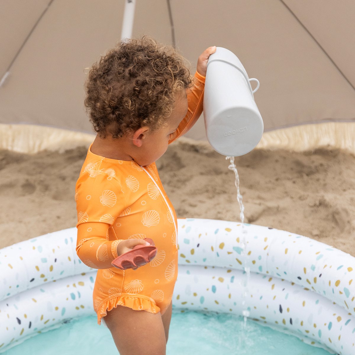 Swim Essentials UV Badpak Meisjes Met Lange Mouwen - Oranje - Oranje Kiss — afbeelding 24