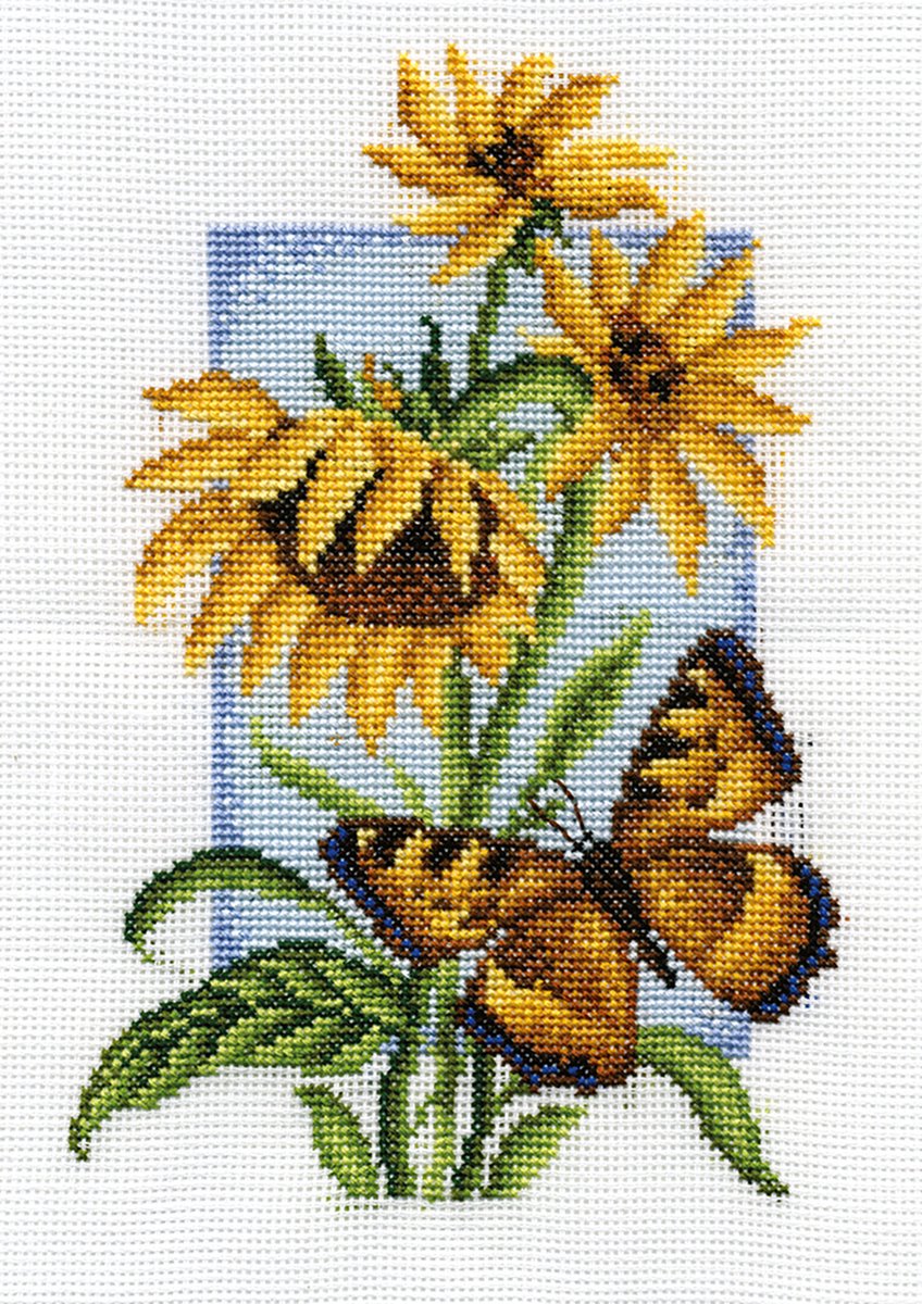 PANNA borduurpakket Schildpad B-0118 - Kruissteek - Borduren voor volwassenen - Aida