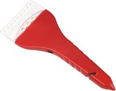 Multifunctionele ijskrabber rood met LED verlichting - Noodhamer - Gordelsnijder - Auto accessoires