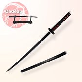 Katana XL - 75cm - Katana zwaard - Bamboe - Inclusief standaard - samurai - ninja - katana houder - katana sword - demon slayer - hout