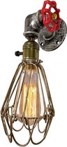 OHNO Woonaccessoires Lamp Estela - Wandlamp, Woondecoratie, Verlichting, Home Decoratie, industriele lamp, industrieel - Zilver