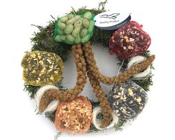 Prachtige Luxe Vogelvoer Voeder Krans (Groot) voor vogels van maar liefst 25cms! inclusief bezorging - voederkrans - tuinvogels - Tuin - kerstkrans -
