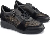 Mephisto IASMINA Dames veterschoen - Zwart - Maat 38.5