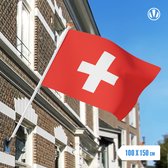 Vlag Zwitserland 100x150cm - Glanspoly