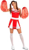 FUNIDELIA Cheerleader kostuum voor vrouwen - Maat: S - Rood