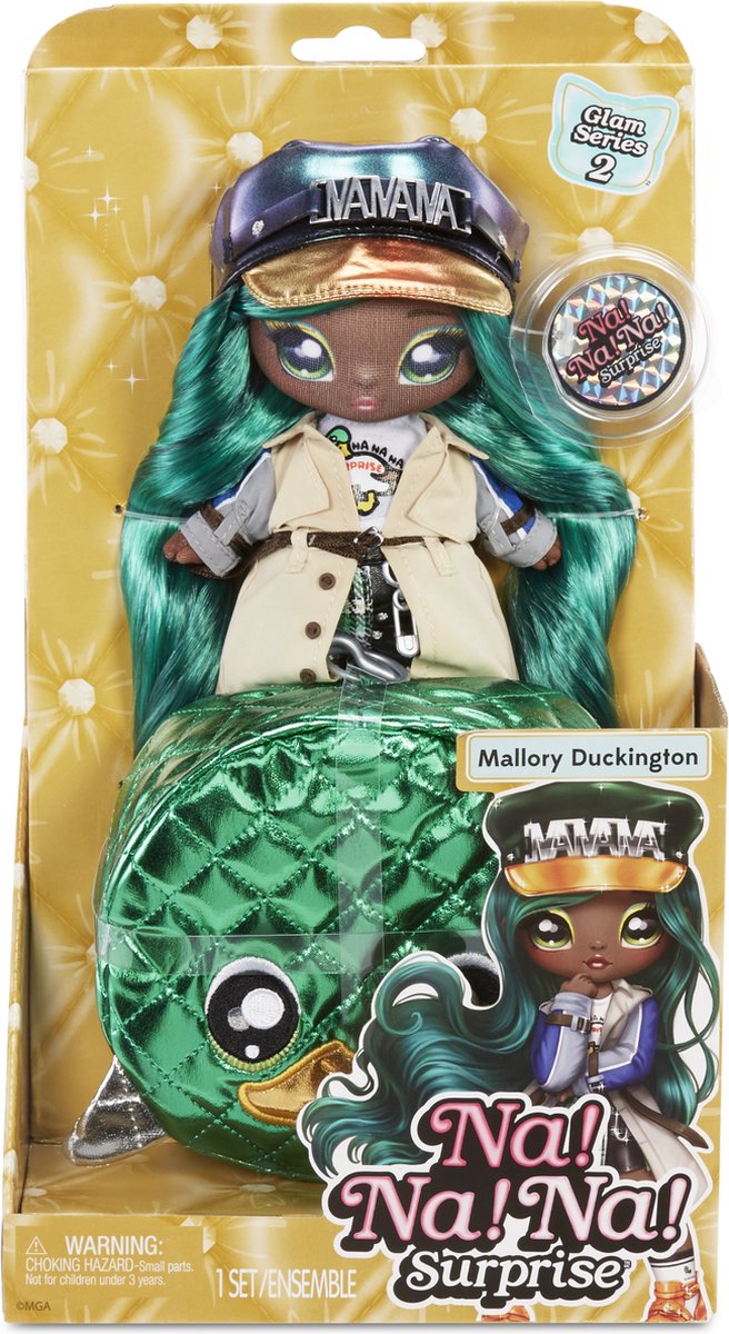 Na! Na! Na! Surprise 2-in-1 Pom Pop Mallory Duckington - Glam Serie 2 - Modepop van Na Na Na Surprise — afbeelding 4