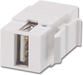 Lindy USB Typ A/B Doppelkupplungs-Keystone für Wanddosen Key