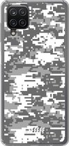 6F hoesje - geschikt voor Samsung Galaxy A12 - Transparant TPU Case - Snow Camouflage #ffffff