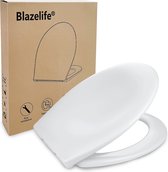 Blazelife Wc-brillen - Wc Bril Softclose van Duurzaam Ureumformaldehyde -Toiletzitting Universeel - Afneembaar - Antibacterieel  - O-vorm