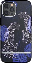 Richmond & Finch Blue Cheetah stevig bladeren jachtluipaarden hoesje voor iPhone 12 Pro Max - blauw