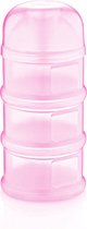 Melkpoedercontainer Babyjem 3-laags Roze